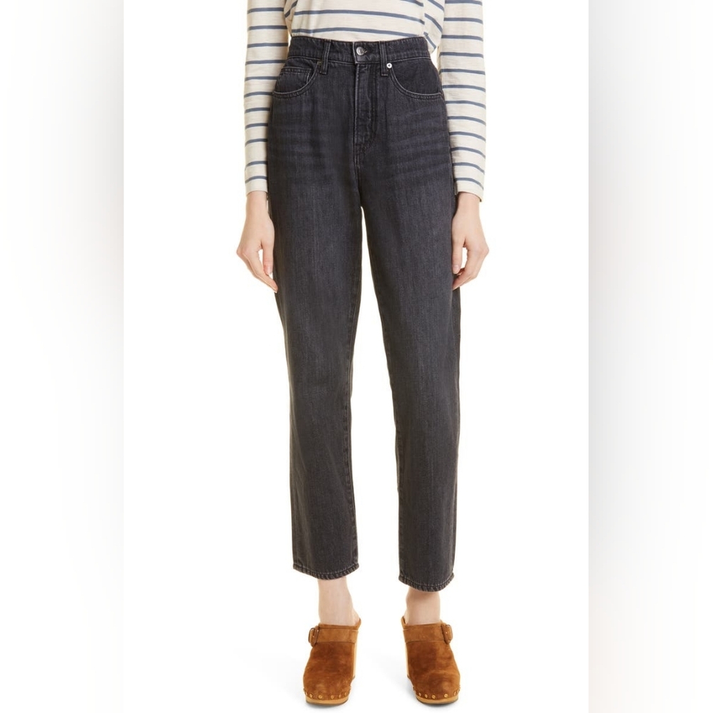 Veronica Beard Blake High Waist Straight Leg Dark Wash Ankle Jeans Women Size 32